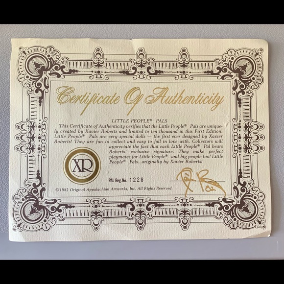 1982 Vintage Xavier Roberts Little People Pal - Picture 5 of 8